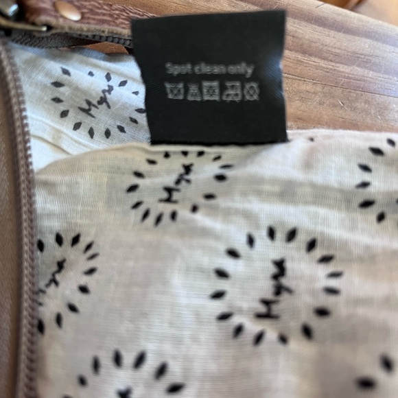 Myra Bag Two-Tone Canvas & Leather Crossbody — Black, Brown & Cream - Picture 4 of 11